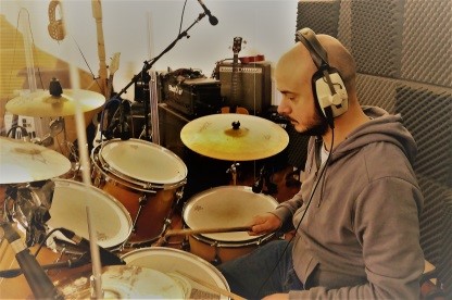 Adrian on Drums